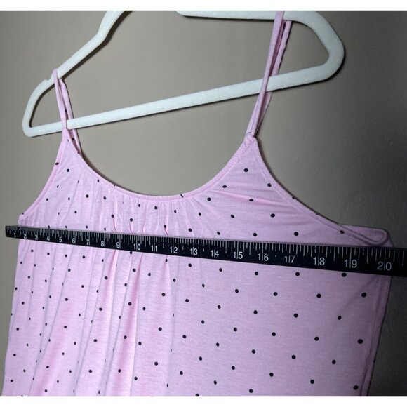Joyspun Camisole Shorts Set Pink Polka Dot Pajamas Intimates Sleepwear Women M - Picture 6 of 8